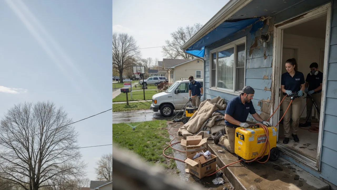 Basement Flood Cleanup in Gas, KS near me